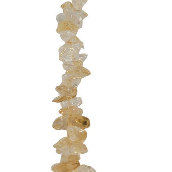 Vintage Chip Natural Stone Barrel Clasp 18‎ inch Necklace - Picture 5 of 6